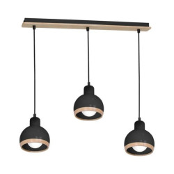 Lampa wisząca OVAL BLACK 3xE27 MLP7046 Milagro