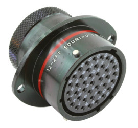 Złącze wielostykowe przemysłowe 41-pinowe, panelowe Gniazdo Souriau Sunbank by Eaton