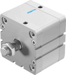 Siłownik kompaktowy skok: 25mm Festo Ø 80mm dwustronnego działania Action ADN-80-25-A-PPS-A