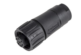 Złącze wielostykowe przemysłowe 6+PE-pinowe Montaż na kablu Gniazdo Amphenol Industrial