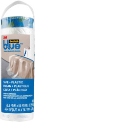 3M PT2093EL-107NEW ScotchBlue&#x2122; Pre-Taped Painter&#x27;s Plastic Refill 2.72m x 17m
