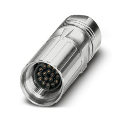 Złącze wielostykowe przemysłowe 17-pinowe M17 Montaż na kablu Gniazdo Phoenix Contact