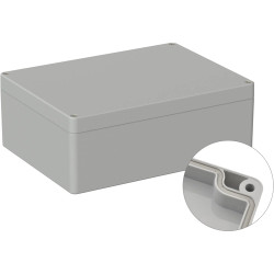 ABS enclosure, (L x W x H) 200 x 150 x 75 mm, light gray (RAL 7035), IP66, BYB-3-90H0135