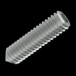 Threaded pin, internal hexagon, M5, 8 mm, steel, galvanized, DIN 914/ISO 4027, 001.10.531