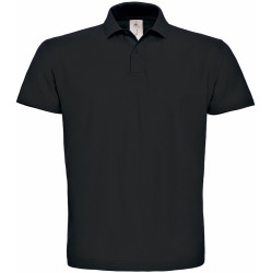POLO 100% COTON - NOIR 180g - XL