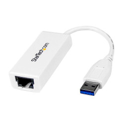 StarTech.com USB31000SW USB 3.0 To Gigabit Ethernet NIC Network Adapter - White