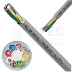 Kabel sterowniczy TRONIC LIYY 8x0,5mm2 szary 500V olejoodporny linka Helukabel