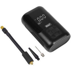 Sealey CTI130 Tyre Inflator &amp; Power Bank with Worklight Rechargeable