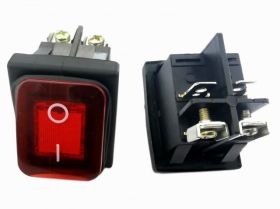 PRZEL.KCD4S2-R16A 250V ON-ON IP65 CZERW.