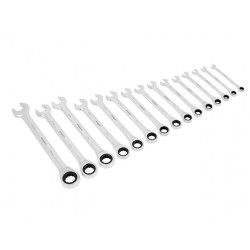 Sealey S01247 Siegen Combination Ratchet Spanner Set 15pc