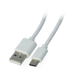 Przewód eXtreme USB A 2.0 - USB C biały - 1,5m