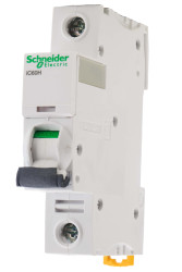 Wyłącznik nadprądowy MCB, Typ B, 1-biegunowy, 10A, 100 → 133V, 72V, na szynę DIN, Schneider Electric, iC60H