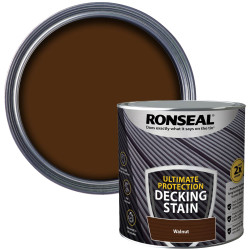 Ronseal 39104 Ultimate Protection Decking Stain Walnut 2.5 litre