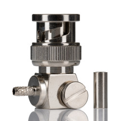 Złącze koncentryczne Montaż na kablu Męski 50Ω typ złącza Złącze BNC 4GHz Połączenie zagniatane typ kabla Koncentryczny