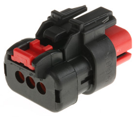 Złącze samochodowe 3-pinowe TE Connectivity -rzędowe Żeński AMPSEAL 16 Montaż na kablu Obudowa złącza samochodowego