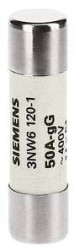 Siemens 3NW61201 Wkładka bezpiecznika cylindrycznego 50 A 500 V 10 szt.
