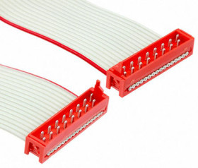 Kabel taśmowy 16-żyłowy raster 1.27mm Płaski, AWG 28 AWG Nieekranowany TE Connectivity -40 → +105 °C.