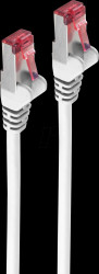 BS75711-AW patch cable, Cat.6A, PIMF, LSZH, white, 1 m