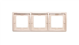 Simon Basic Standard Ramka Potrójna Uniwersalna Beżowa Ip44 Bmr3b/12