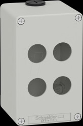 XAPD2504 Empty housing, metal, gray, 4 command points 22 mm