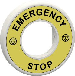 Schneider Electric ZBY9W3B630 ZBY9W3B630 Pierścień świecący (S x W) 9.3 mm x 60 mm WYŁĄCZNIK AWARYJNY żółty 1 szt.