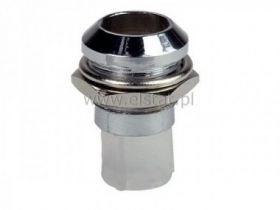 Oprawka LED 8mm chrom.półwyp. AC8