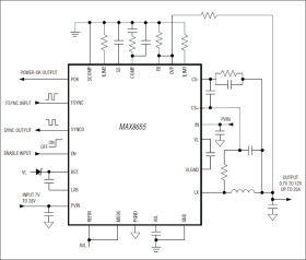 Highly Integrated, 25A, Wide-Input, Internal MOSFET, Step-Down Regulator