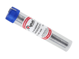 Cyna lutownicza, tinol, Sn60Pb40/SW26 1mm/16g (fiolka)