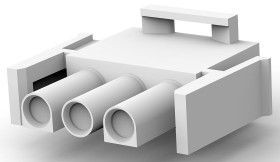 Obudowa złącza 3-pinowe -rzędowe raster: 6.35mm TE Connectivity Męski Montaż na panelu Universal MATE-N-LOK Złącze