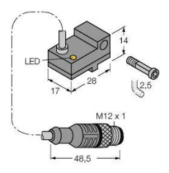 Turck Czujnik pola magnetycznego PNP BIM-NST-AP6X-0,3XOR-RS4/S34