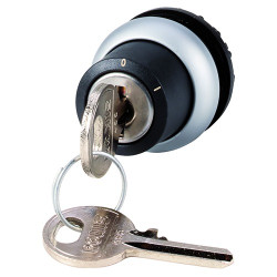 Przełącznik obrotowy kluczykowy 2-pozycyjny wycięcie: 22.5mm Z pamięcią położenia Eaton klucz: Ronis