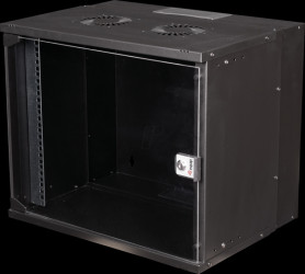 EWM-09-5440-B 19" network cabinet, 9 U, flat pack, black