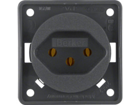 Integro Flow Gniazdo z uziemieniem "Szwajcaria" typ 13 antracyt 962492505 HAGER