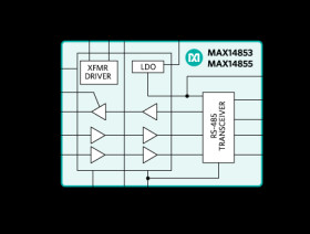 2.75kV Isolated 500kbps/25Mbps Full-Duplex RS-485/RS-422 Transceivers with ±35kV ESD Protection and Integrated Transformer Drive