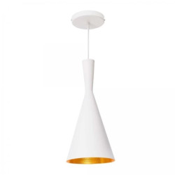 Lampa wisząca Garda biała 1xE27 Light Prestige