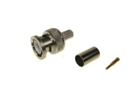 Wtyk BNC zaciskany na RG59 zinc op/10