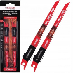 Brzeszczot do piły szablastej 150mm do drewna 6TPI HCS 2szt Schmith