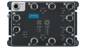 EKI-9510G-PW-B EN50155 M12 10GE PoE Switch niezarządzalne oprogramowanie 24...110 V DC