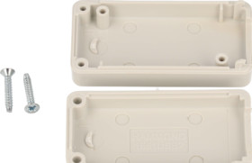 ABS miniature enclosure, (L x W x H) 50 x 25 x 15 mm, light gray (RAL 7035), IP54, 1551USB2GY