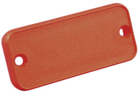 Aperture, ABS, (L x W x H) 129.01 x 55.12 x 10.49 mm, red, for series 1455Q, 1455QPLRED