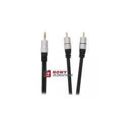 Kabel jack 3,5st-2*RCA 5m SILVER DIGITAL/SILVER
