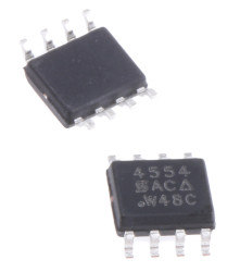 MOSFET N/P-kanałowy-kanałowy 8 A SOIC 40 V SMD Izolacja 3,2 W 27 mΩ, 34 mΩ