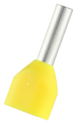 Końcówka kablowa zaciskana 1mm² długość 8mm Żółty średnica 1.4mm Izolowane RS PRO
