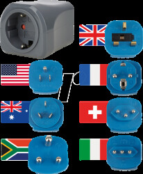 1508160 Travel plug/adapter set