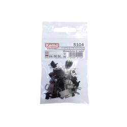 Kemo S104 Microswitch Set, 30 Momentary Switches and Buttons, Assorted