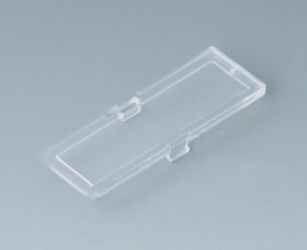 Front plate, PC, (W x H) 14 x 42 mm, transparent, B6800200