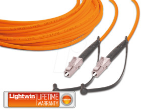 LSP-50 LC-LC 1.0 Simplex fibre optic patch cable, MM OM2, LC - LC, 1.0 m