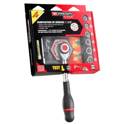 Facom J.360PACKPB 8-Piece Rotator Ratchet Set Metric 3/8in Drive