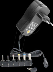 HNP24-UNIL6 Universal power supply, 24 W, 4,5 - 12 V, 2000 mA