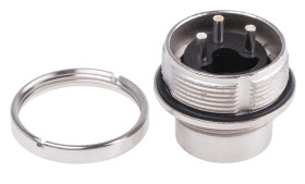 Wtyk Din 3 -pinowe Męski Montaż na panelu M16 300 V AC/DC